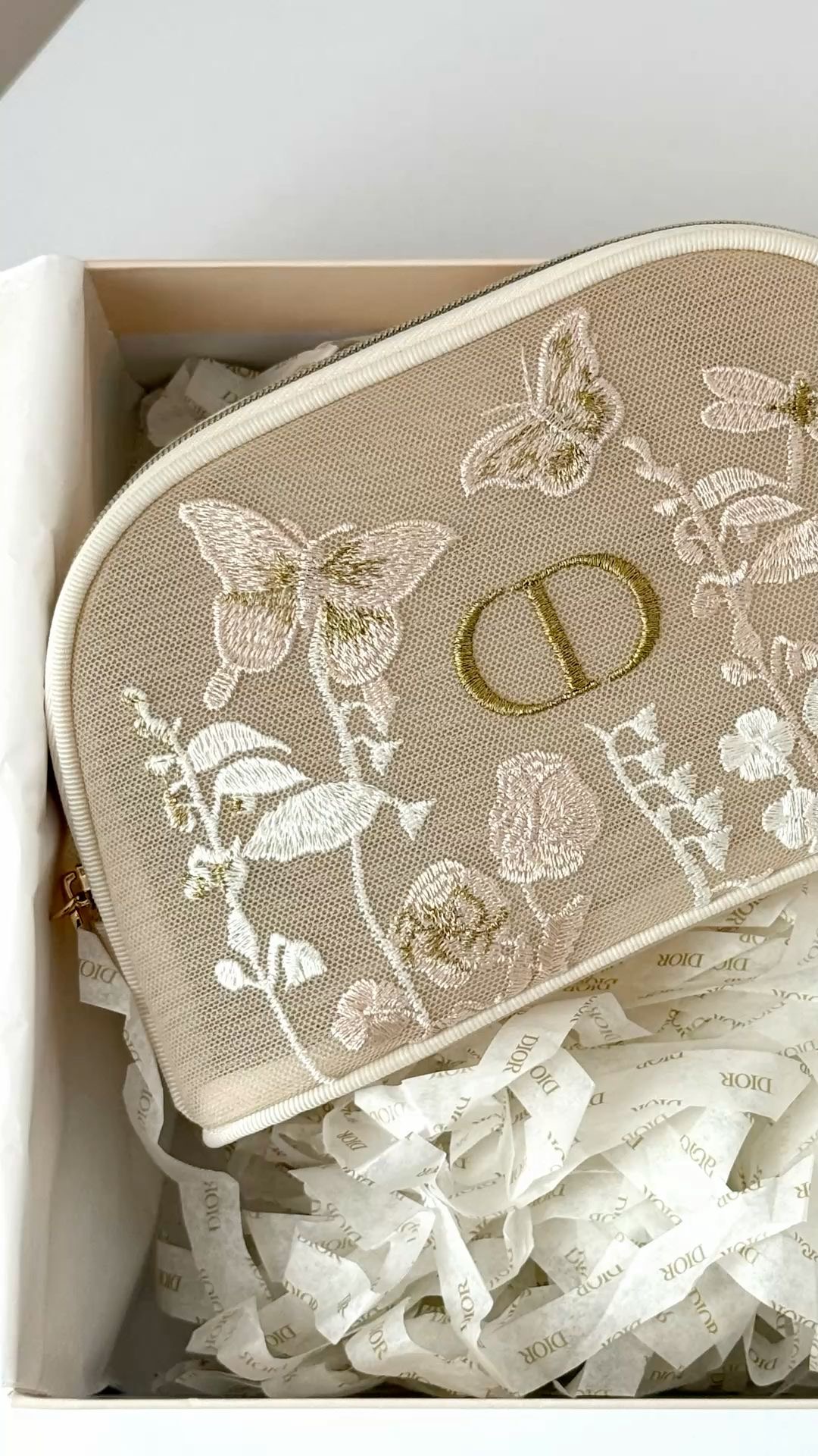 Authentic GWP Dior Butterfly Pouch with box - Image 2