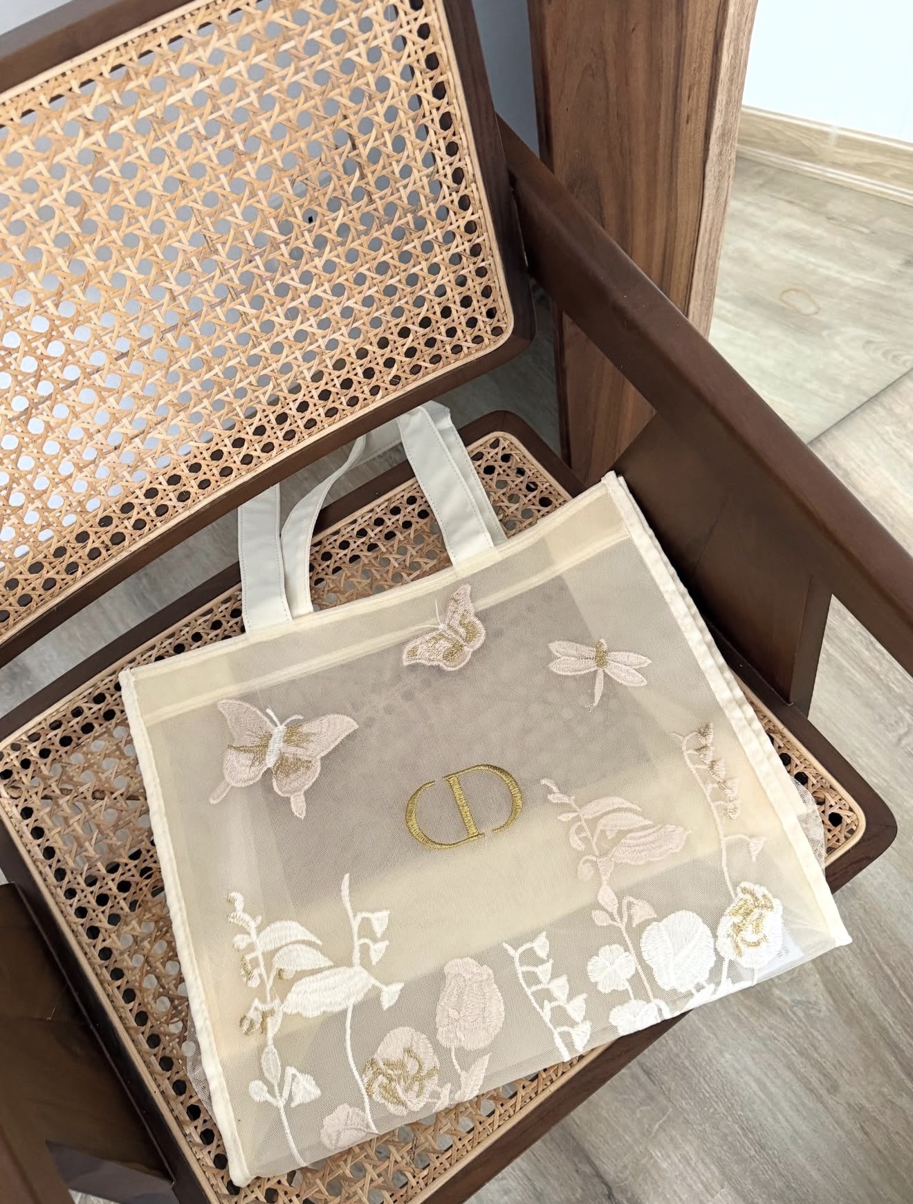 Authentic GWP Dior Butterfly Tote Bag Large Size - Image 3