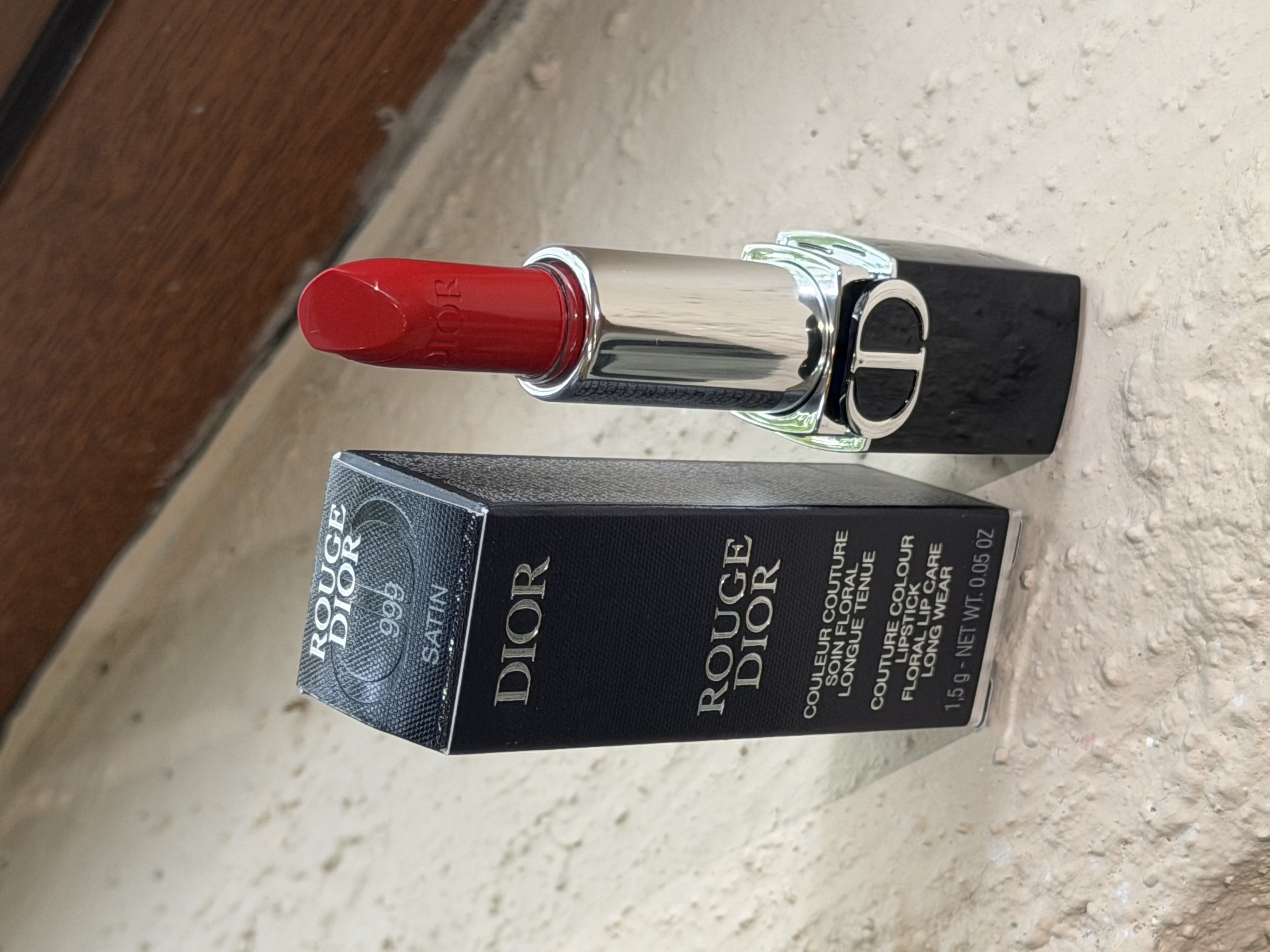 Rouge Dior Travel Size Lipstick with box - 999 SATIN - Image 2