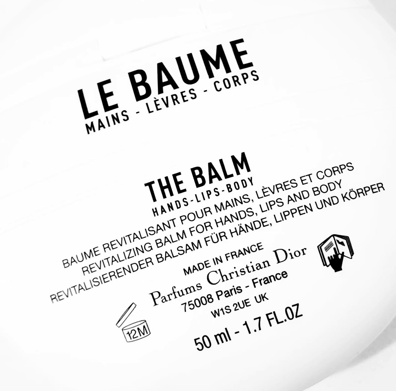 Dior Le Baume Multi-Use Nourishing Balm for Hands, Lips and Body 50ml - Image 9