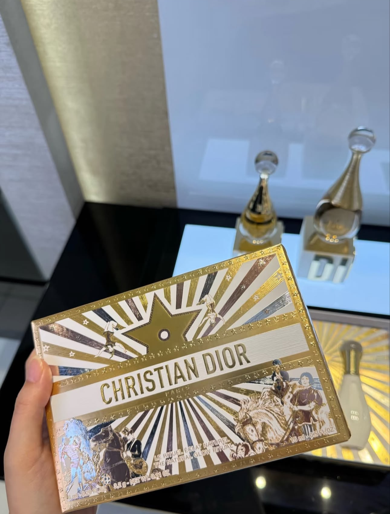 Authentic GWP Dior Holiday Pouch with box and FREE Gold Chain - Image 6