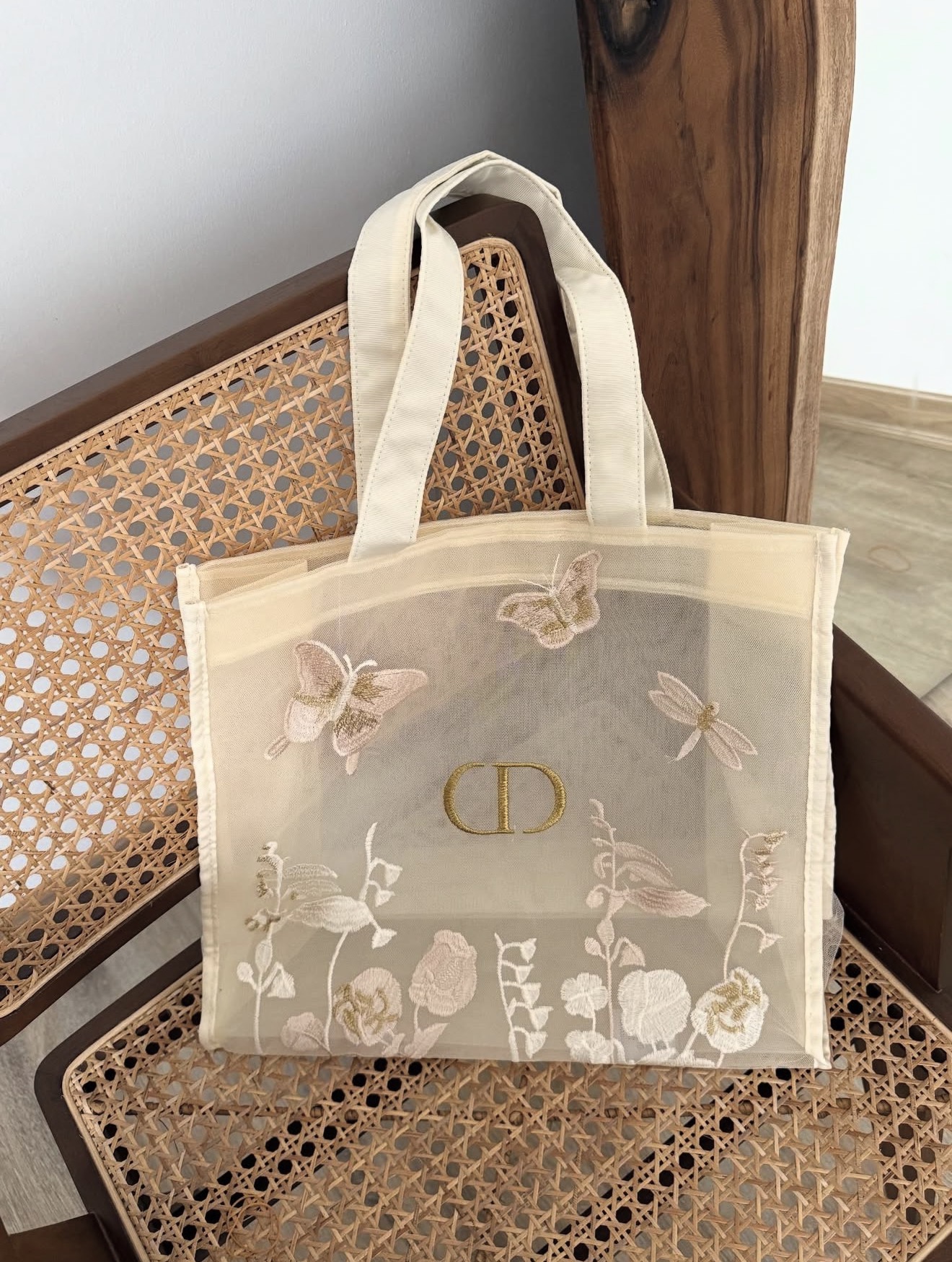Authentic GWP Dior Butterfly Tote Bag Large Size - Image 2