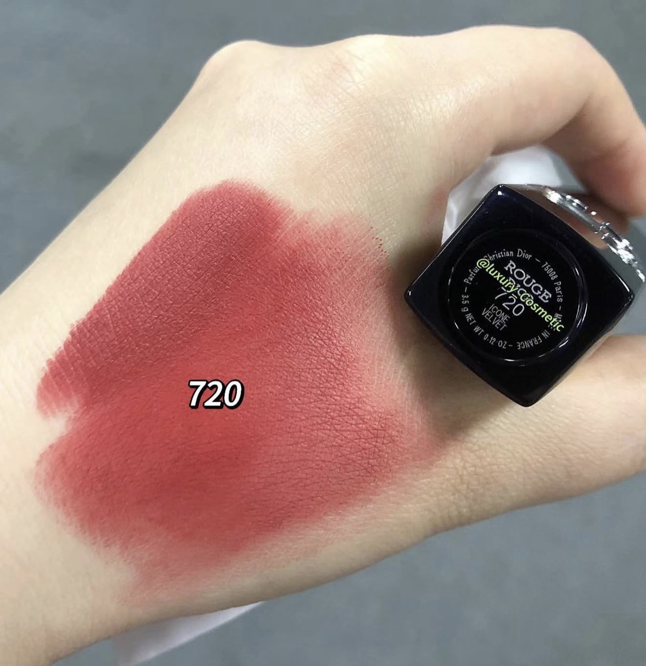 Dior Rouge Travel Size Lipstick No Box - 720 Icone - Image 5