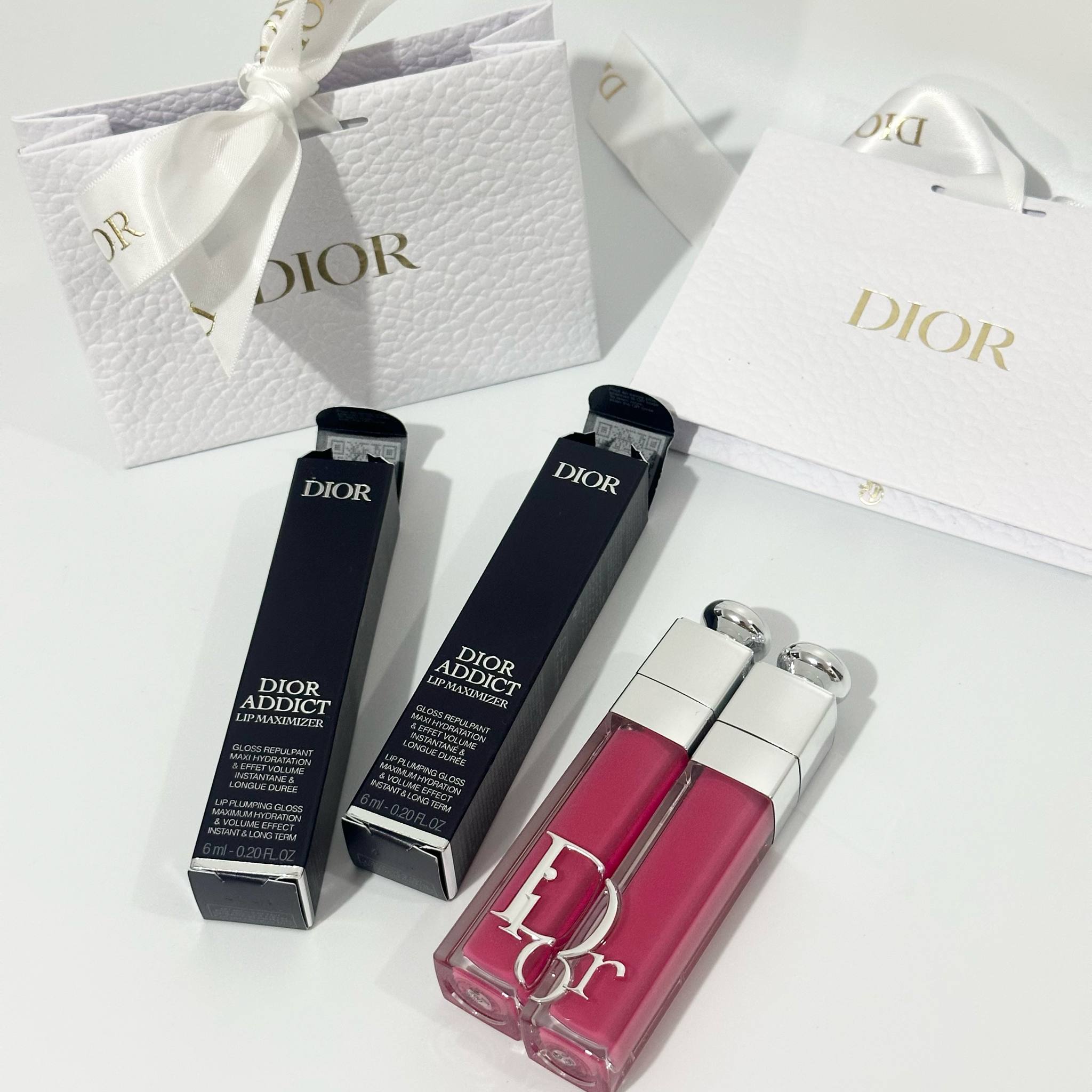 Dior Lip Maximizer With Box And Paper Bag - 007 Raspberry