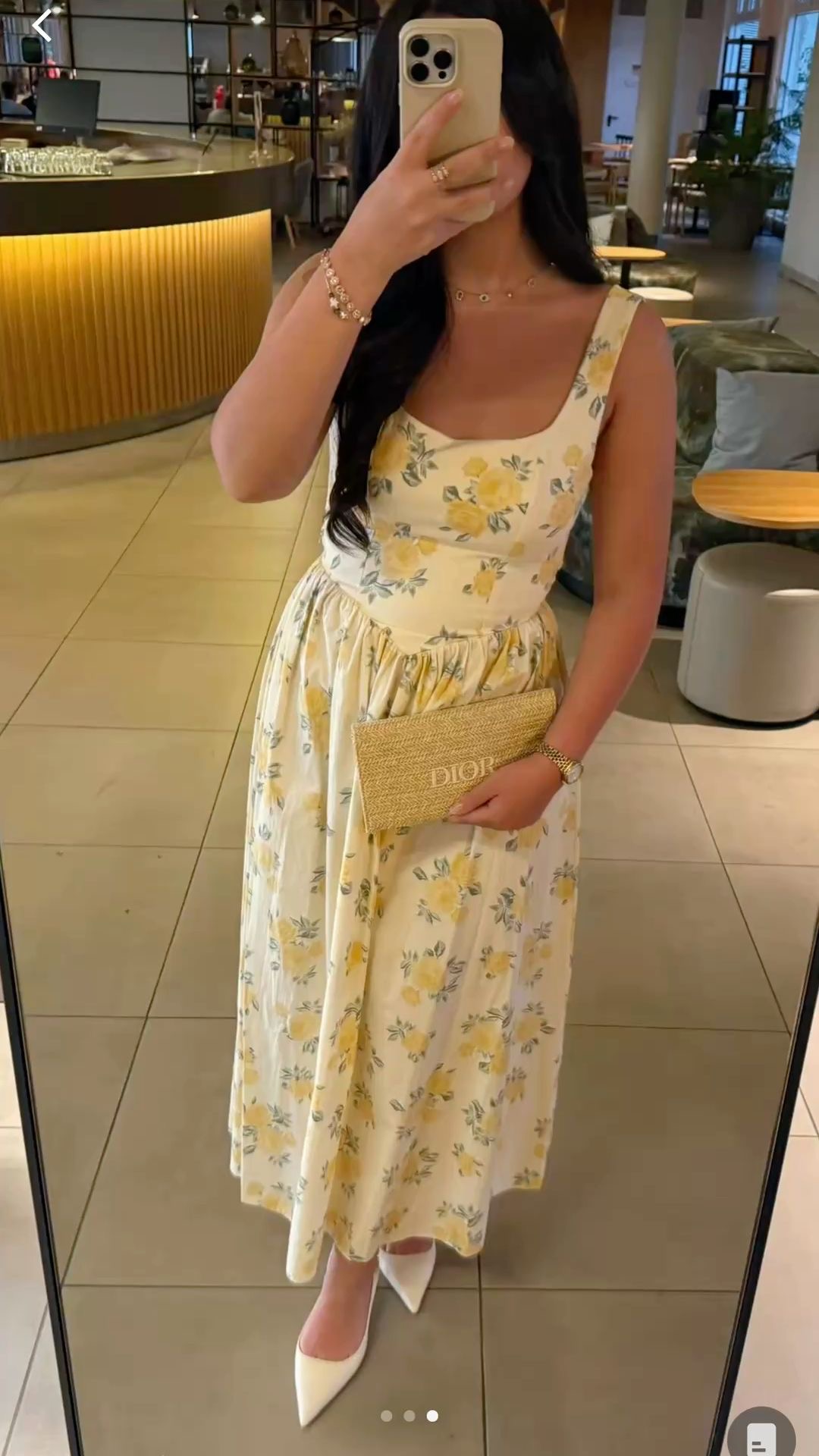 Authentic GWP Dior Raffia Bag with Free Pearl Strap - Image 6