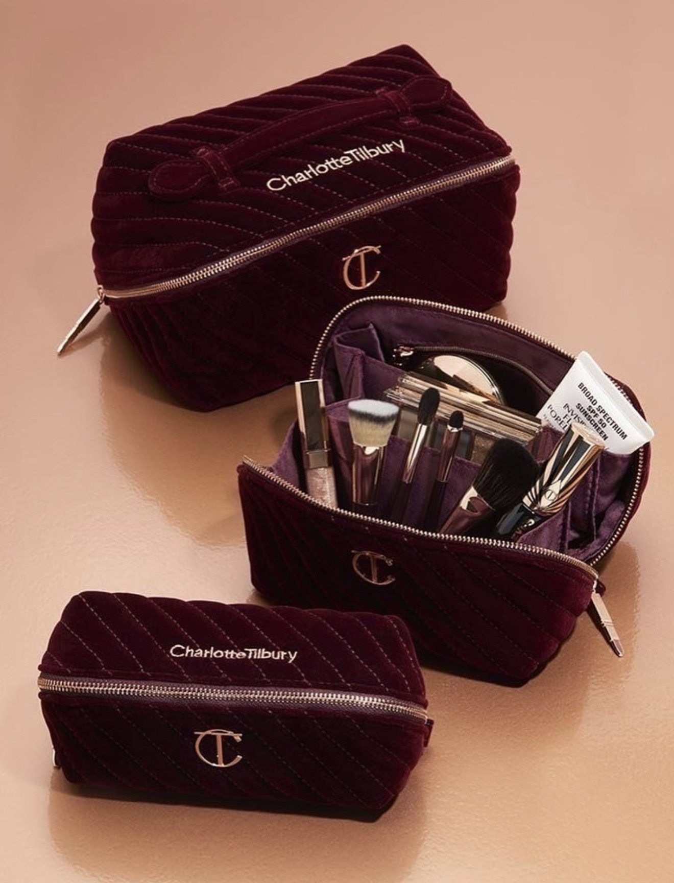 Charlotte Tilbury Velvet Cosmetics Pouch Large Size