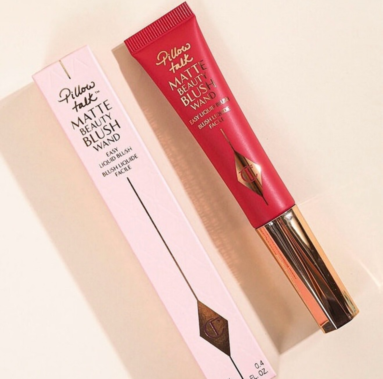 Charlotte Tilbury Pillowtalk Matte Beauty Blush Wand Full Size in Dream Pop