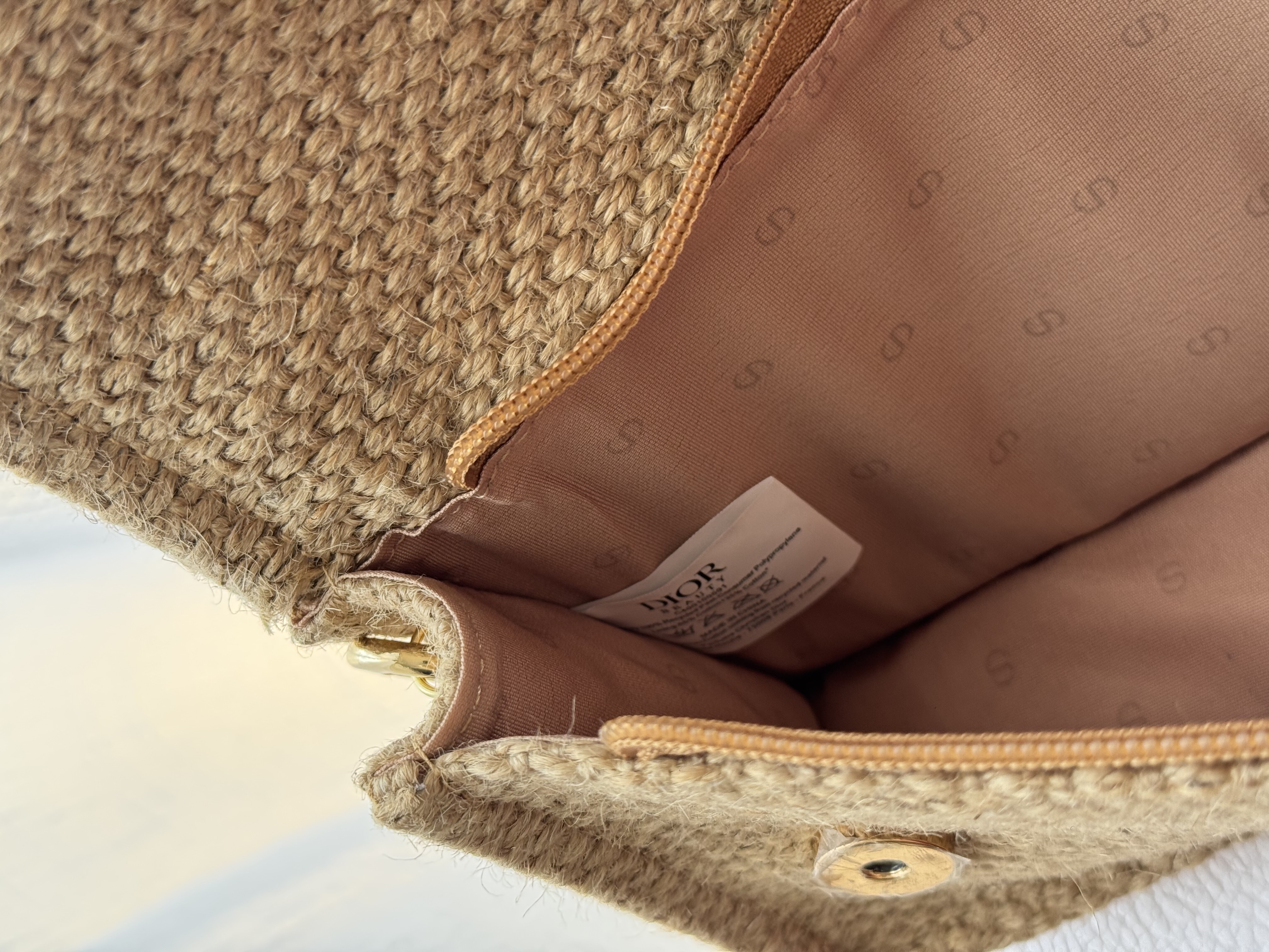 Authentic GWP Dior Shoulder Raffia Bag With Box and FREE paperbag - Image 5
