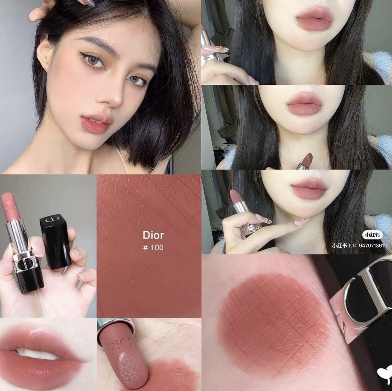 Rouge Dior Travel Size Lipstick in a box - 100 Nude Look Velvet - Image 10