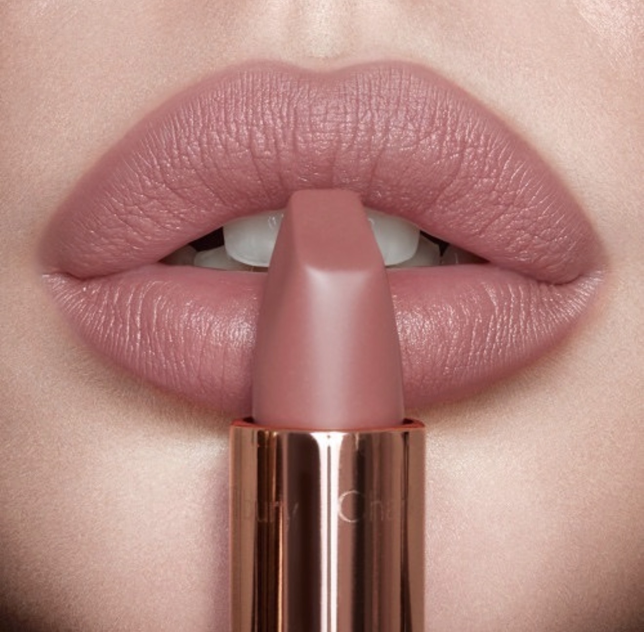 Charlotte Tilbury Mini Matte Revolution Matte Lipstick in Pillowtalk and Mini Face Powder Set - Image 3