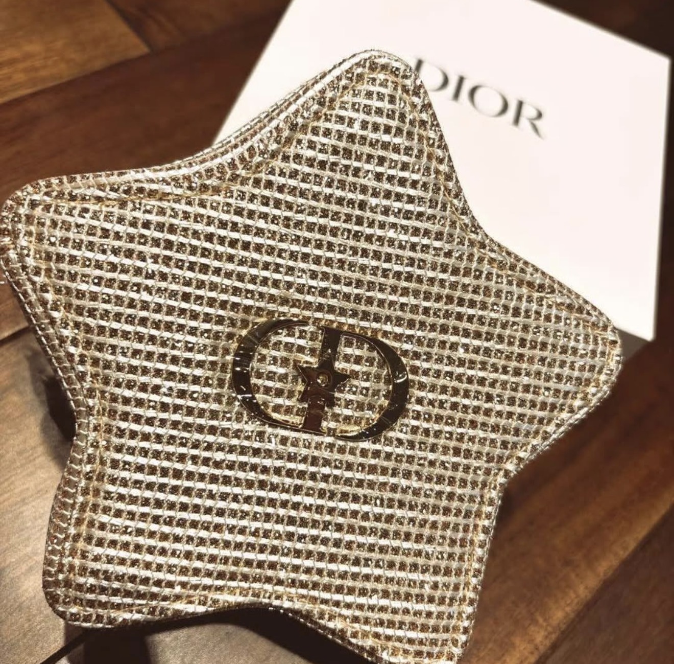 Authentic GWP Dior Holiday Star Pouch With Box  - Image 3