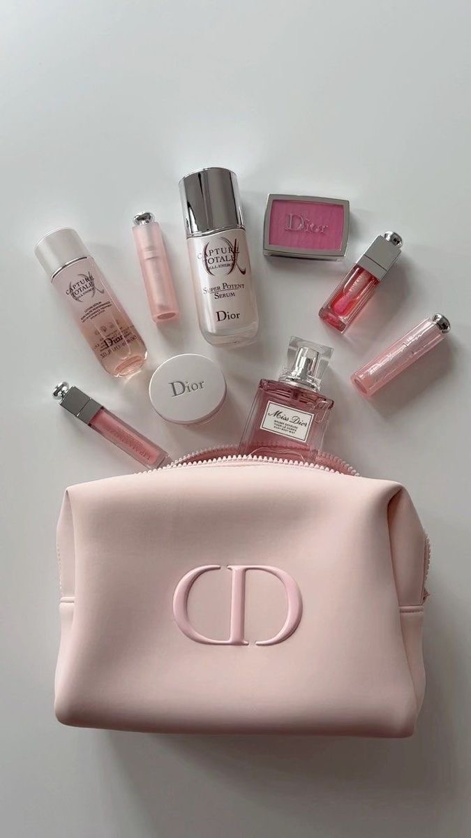 Authentic GWP Dior Light Pink Cosmetic Pouch  - Image 2