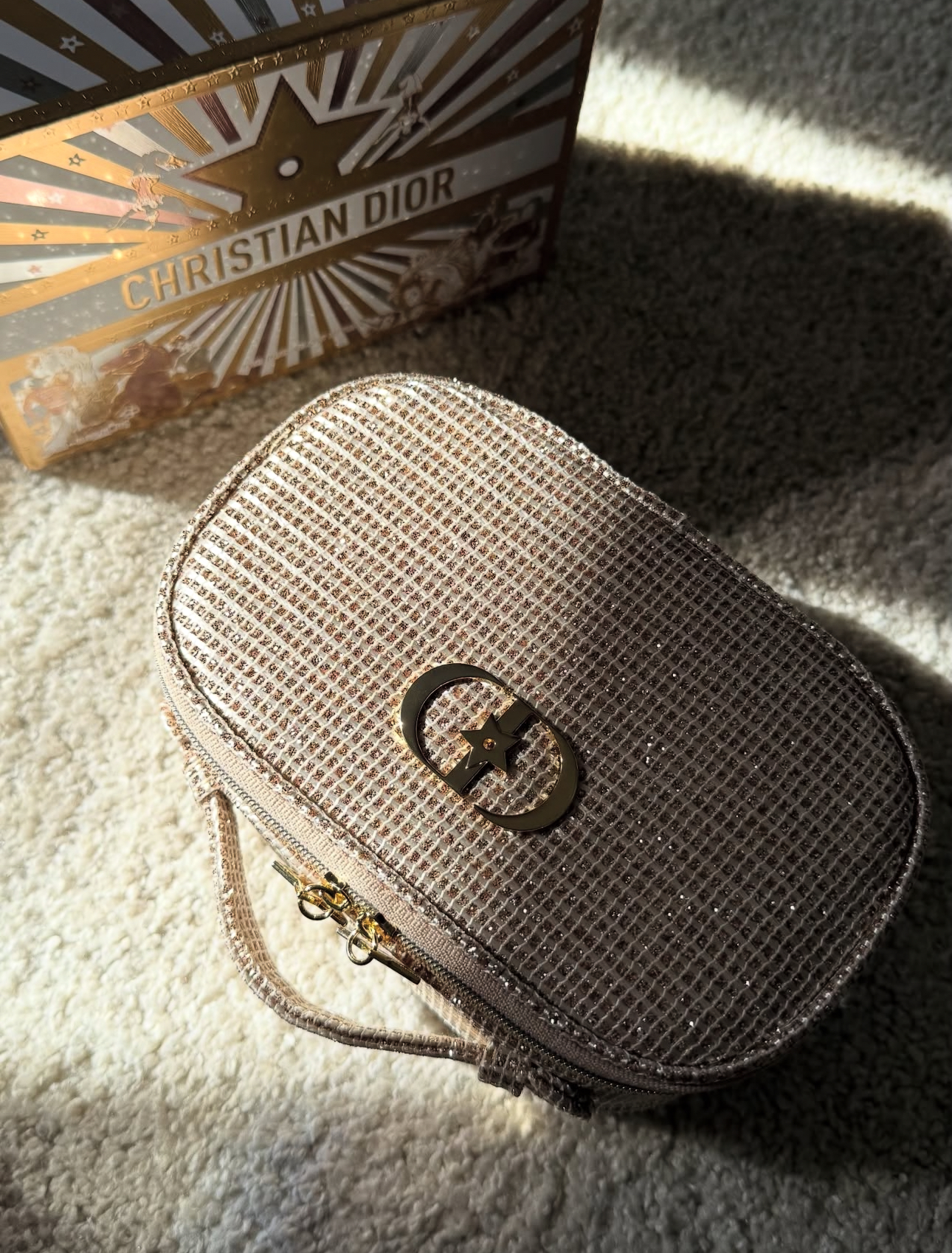 Authentic GWP Dior Holiday Pouch with box and FREE Gold Chain - Image 4