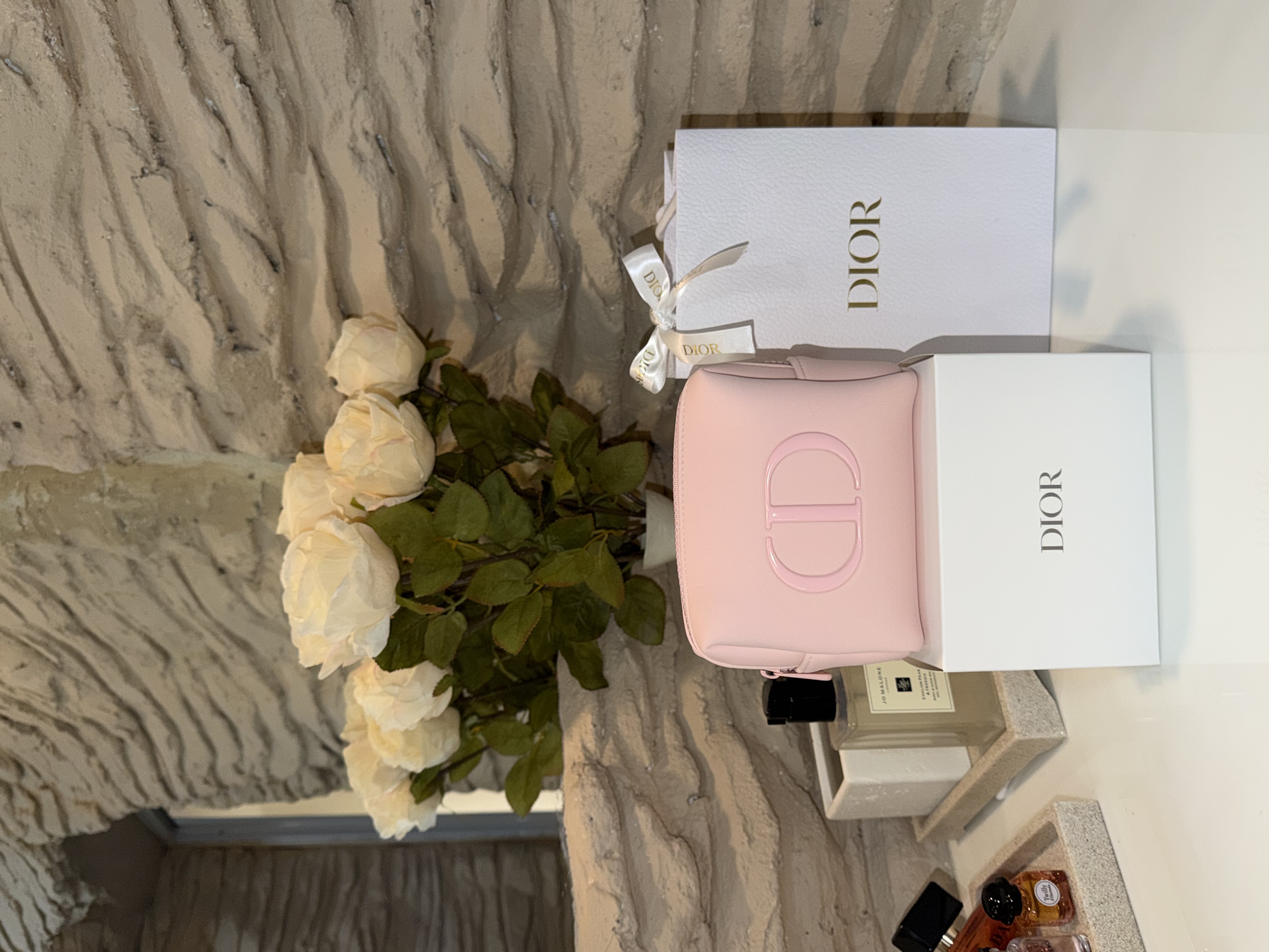 Authentic GWP Dior Light Pink Cosmetic Pouch